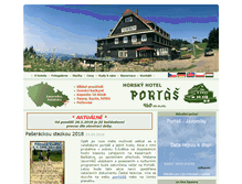 Tablet Screenshot of hotelportas.cz